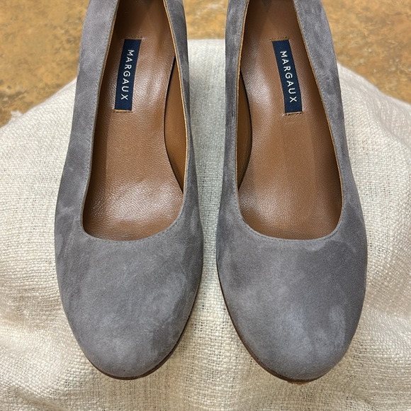 Margaux The Heel Gray Block Heel Pumps - Picture 8 of 11